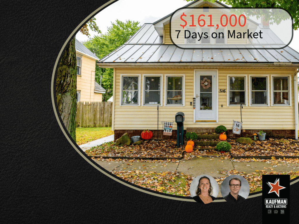 House in Newcomerstown, sold in 7 days for asking price, it passed inspections and appraisal came in good. Sold by Matthias Sterzer and Justina Sterzer, the German Realtor Team with Kaufman Realty and Auction New Philadelphia, ohio